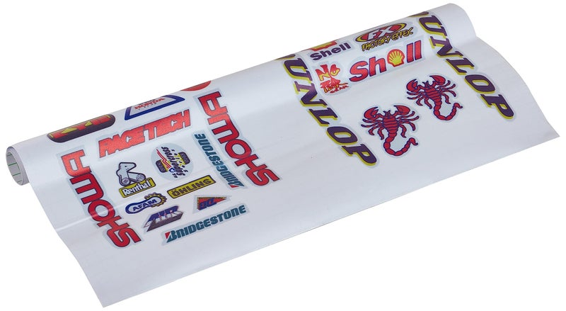 DmStore Motocross Dirt Bike Bikes Race Motorcycle motos rc Bicycle Trucks Parts Accessories Sponsor Logo ATV Skateboard Helmet Tool Box Racing Pack 6 Sheets Grafitti Vinyl Decals Stickers Kit D6721 - Image 2